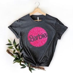 Barb Pink Movie TShirt NEW NWT Gray